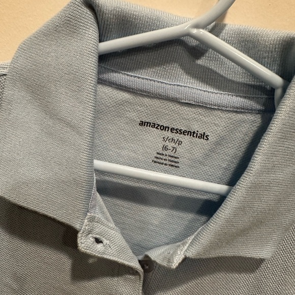 Blue Polo Dress for Girls - Picture 2 of 3